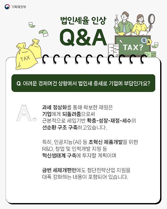 법인세율 인상 Q&A